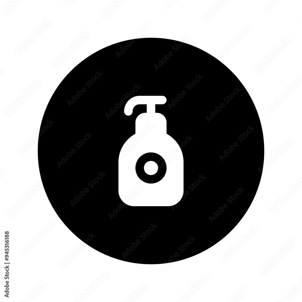 sunblock glyph circular icon sunblock glyph circular icon