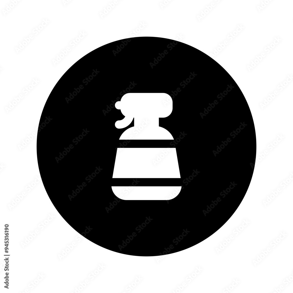 Obraz premium spray glyph circular icon