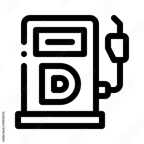 diesel line icon