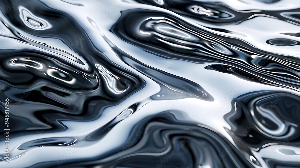 Abstract Silver Liquid Texture Background Abstract Silver Liquid Texture Background