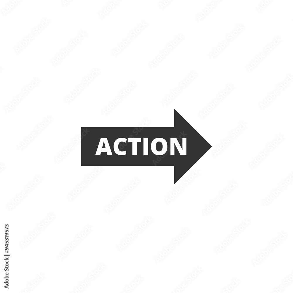 Action sign icon isolated on transparent background Action sign icon isolated on transparent background