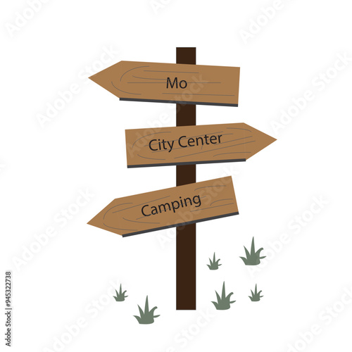 Signpost camping