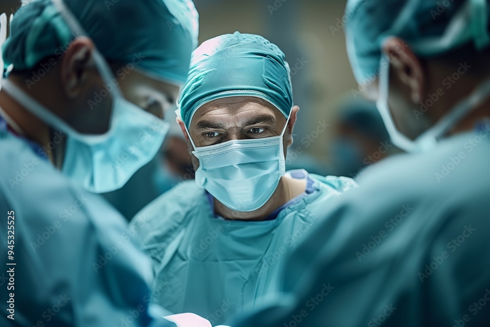 Surgeons working in operating room Surgeons working in operating room
