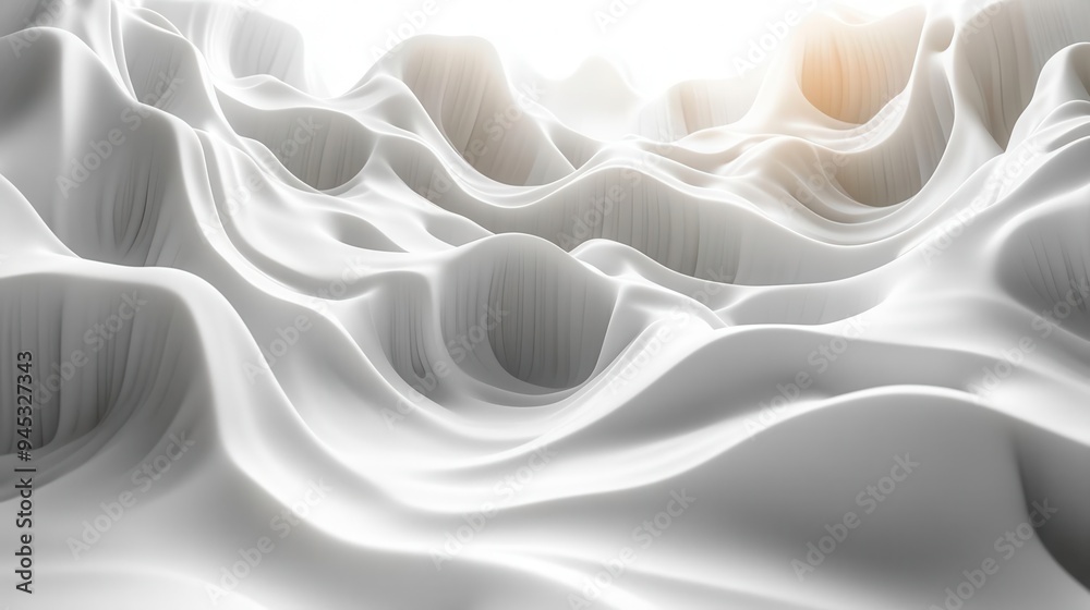abstract 3d whiteonwhite composition undulating organic forms creating subtle play of light and shadow minimalist aesthetic with focus on texture and negative space abstract 3d whiteonwhite composition undulating organic forms creating subtle play of light and shadow minimalist aesthetic with focus on texture and negative space