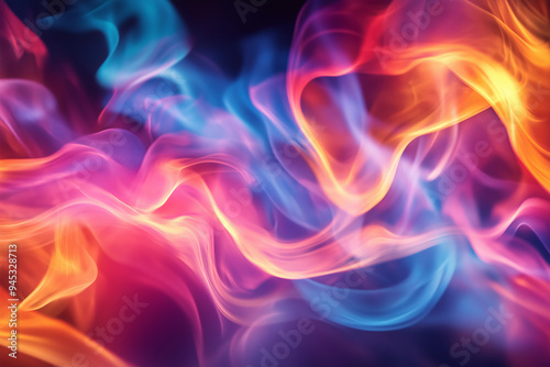 Ethereal Iridescent and Opalescent Flames in a Dreamlike Blaze