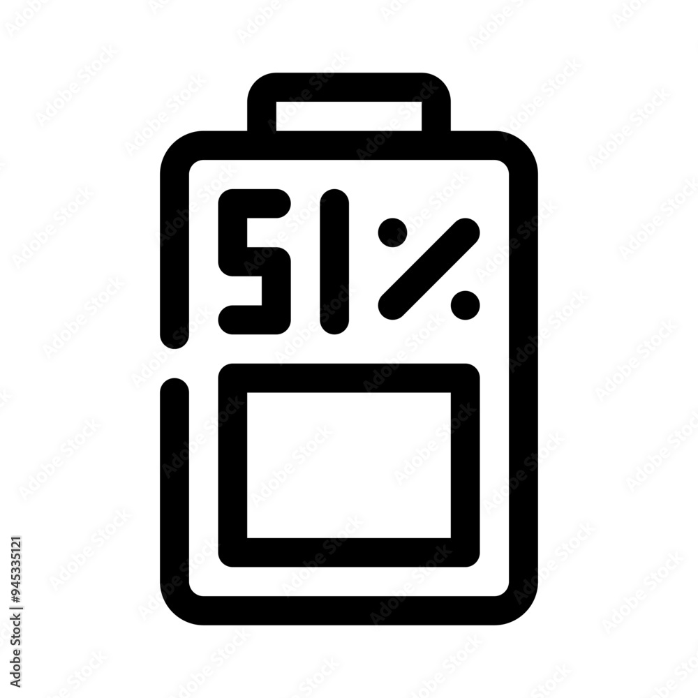 battery line icon