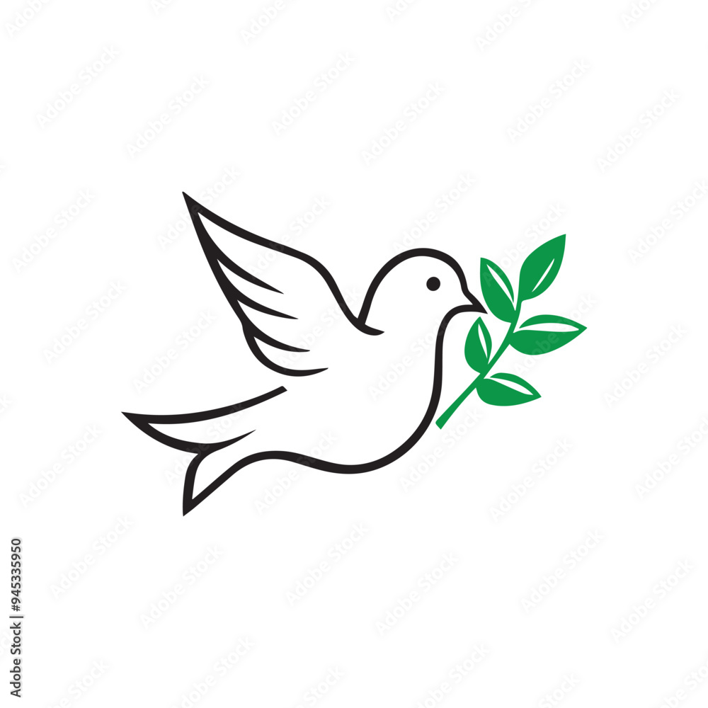 Dove of peace flying bird Dove of peace flying bird
