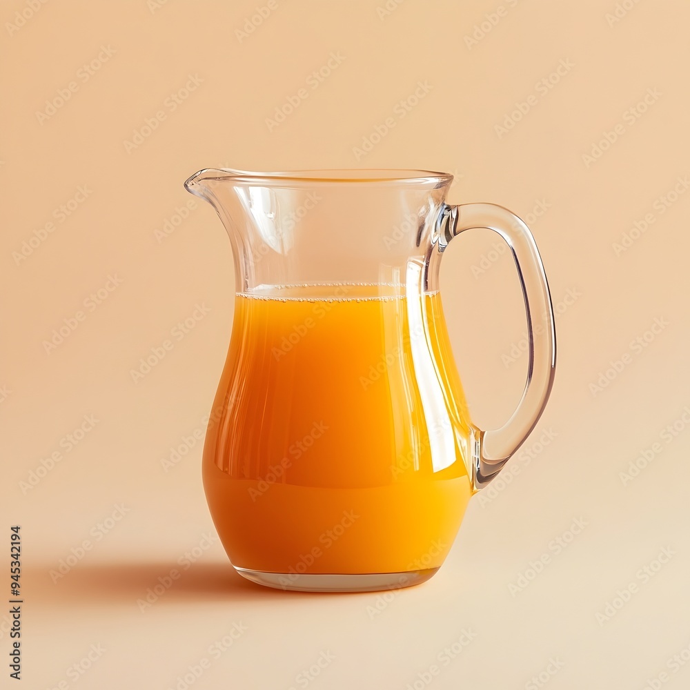 A pristine glass pitcher filled with vibrant pear juice placed centrally on a simple uncluttered surface showcasing the natural beauty and transparency of the refreshing beverage A pristine glass pitcher filled with vibrant pear juice placed centrally on a simple uncluttered surface showcasing the natural beauty and transparency of the refreshing beverage