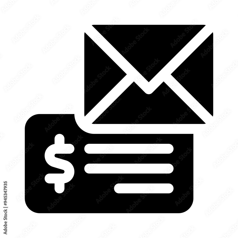 paycheck glyph icon paycheck glyph icon