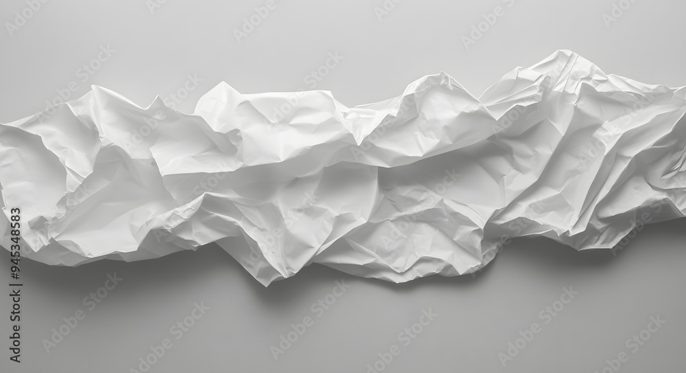 A Crumpled White Sheet of Paper Against a Gray Background
A Crumpled White Sheet of Paper Against a Gray Background