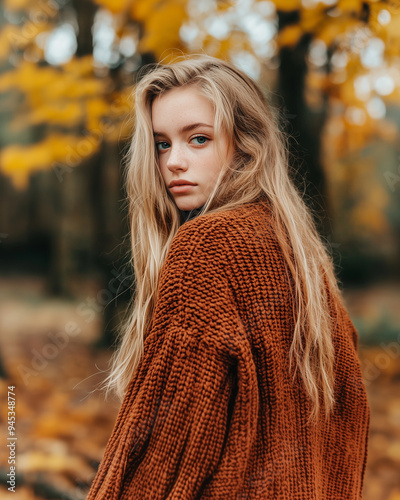 A young woman wearing a sus...