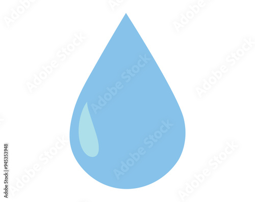 flat water drop icon 