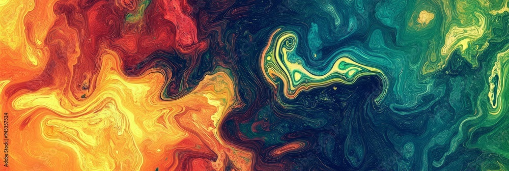 Abstract colorful swirl of vibrant hues in a striking blend of orange, red, and blue tones Abstract colorful swirl of vibrant hues in a striking blend of orange, red, and blue tones