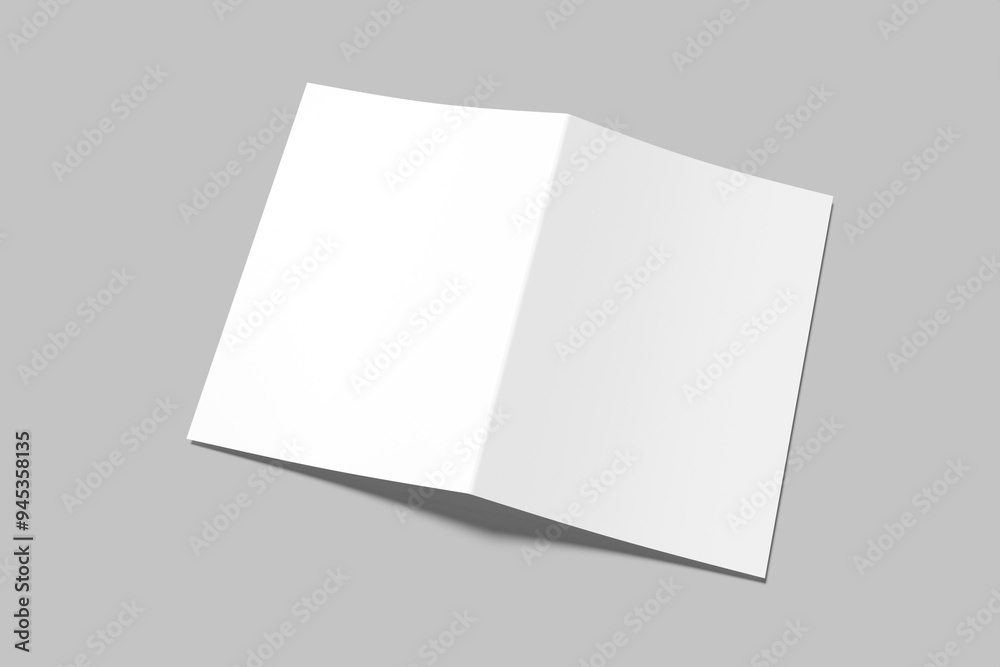 A4 Bifold Brochure Blank Mockup