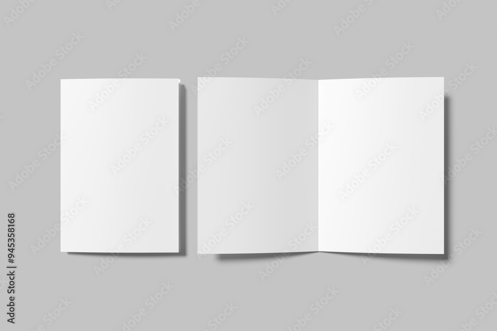 A4 Bifold Brochure Blank Mockup A4 Bifold Brochure Blank Mockup