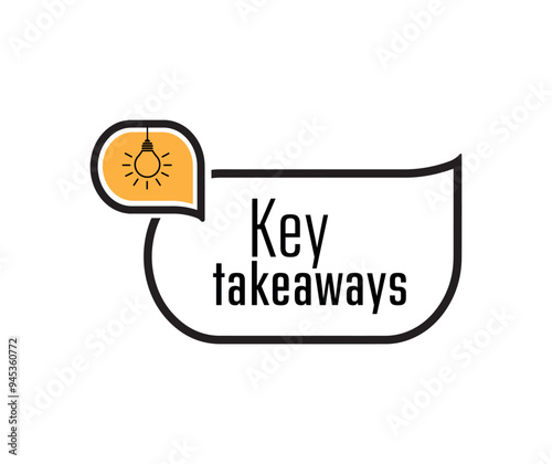 Key takeaways text on white background	