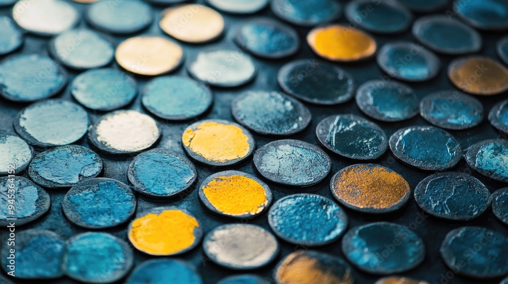 Close up Background of Mosaic Dots Close up Background of Mosaic Dots