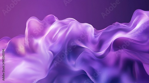 Abstract fluid background featuring a wave like liquid shape in a purple hue photo