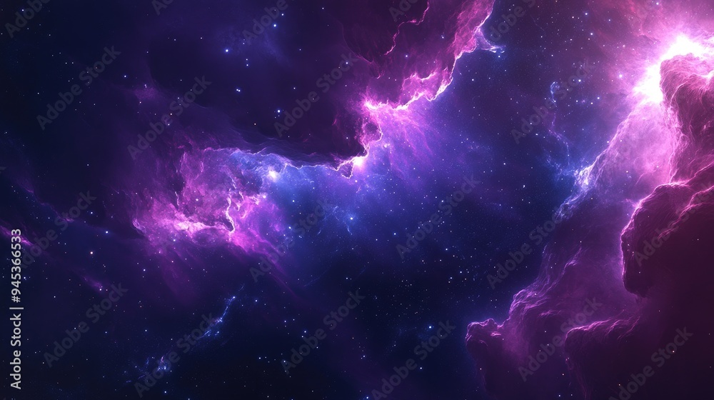 Fototapeta premium Abstract space themed background