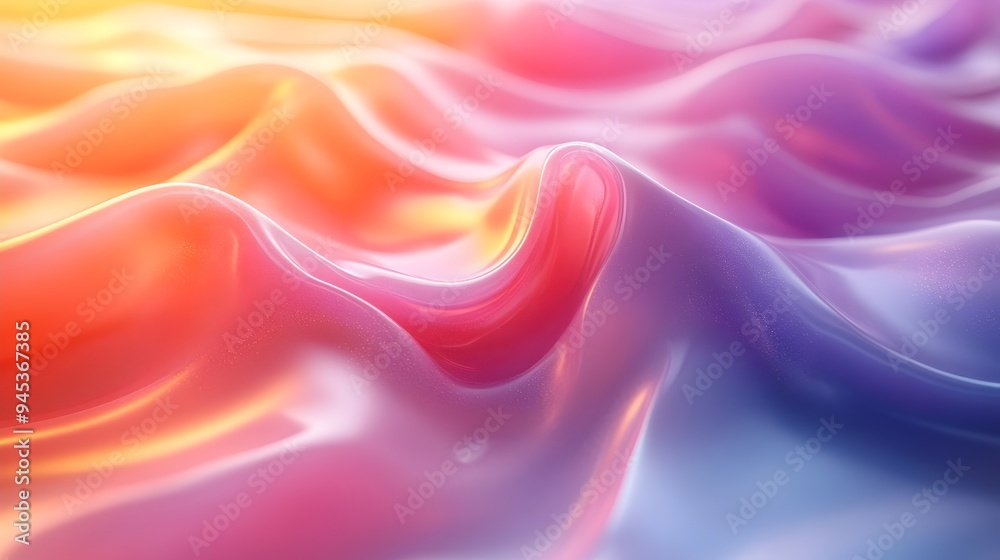 custom made wallpaper toronto digitalMesmerizing Abstract Waves in Pastel Colors Creating a Dreamlike Landscape of Flowing Smooth Texture and Harmonious Gradient Hues
