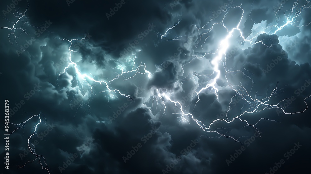 Lightning Storm in the Night Sky Lightning Storm in the Night Sky