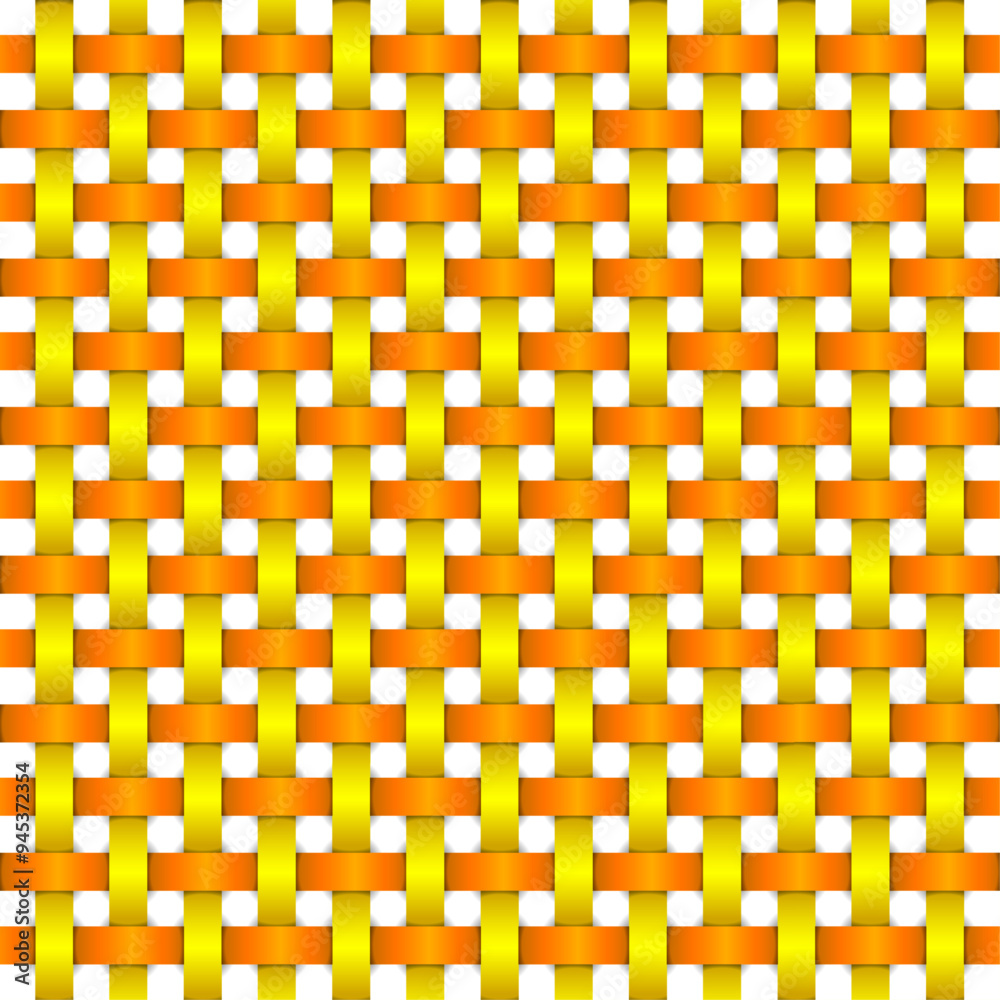 Yellow and orange weave pattern, 3D vector illustration with realistic shadows, Double cross bamboo weaving pattern seamless vector background,
Beautiful plaid pattern of knitted fabric seamless patte Yellow and orange weave pattern, 3D vector illustration with realistic shadows, Double cross bamboo weaving pattern seamless vector background,
Beautiful plaid pattern of knitted fabric seamless patte