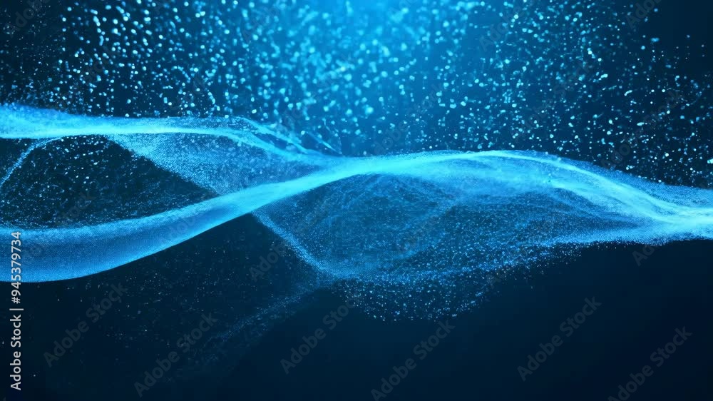 Energetic Fluid Animation: Abstract Blue Liquid Pulsation for Event Visuals and Presentations Energetic Fluid Animation: Abstract Blue Liquid Pulsation for Event Visuals and Presentations