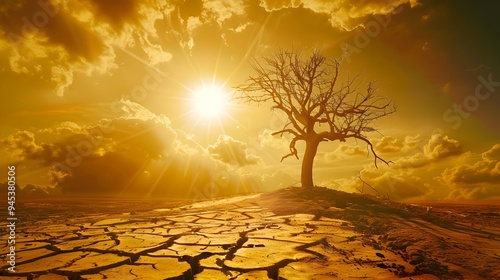 Parched and Withered Landsc...