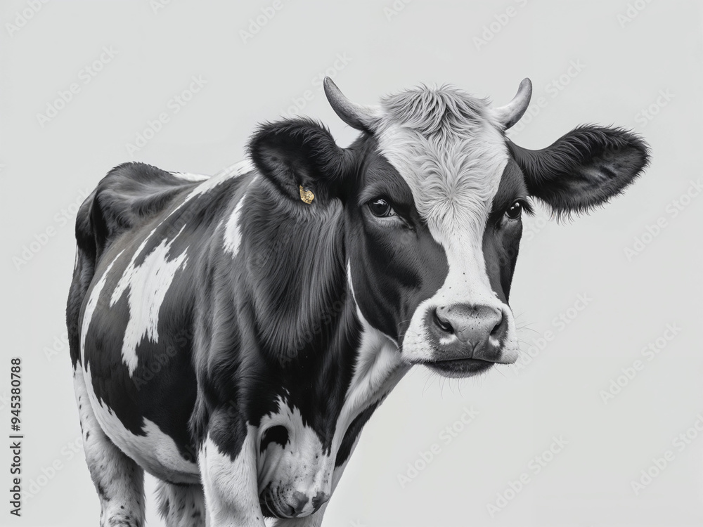 black and white cow black and white cow