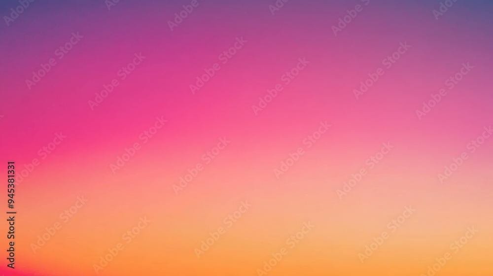 Stunning sunset with vibrant pink and orange hues over a calm horizon at twilight Stunning sunset with vibrant pink and orange hues over a calm horizon at twilight