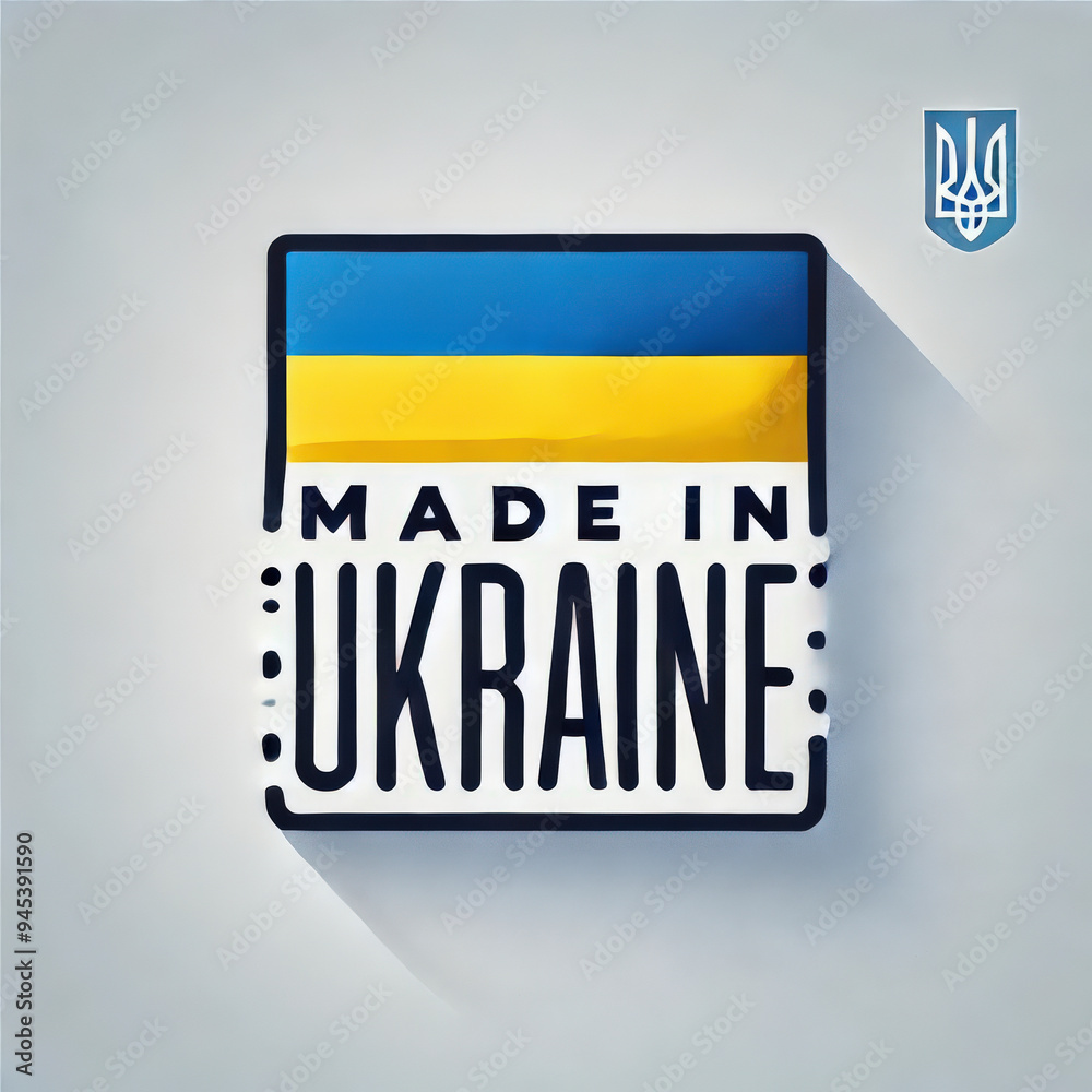Clean and modern text design showcases 'MADE IN UKRAINE' prominently Clean and modern text design showcases 'MADE IN UKRAINE' prominently