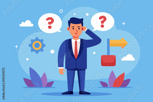 Second opinion, suggestion or advice to consider, reason or logical thinking, information to make decision or judgement concept, businessman think from listening to second opinion and make decision.
