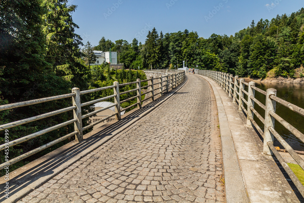 Pastviny dam in the Czech Republic