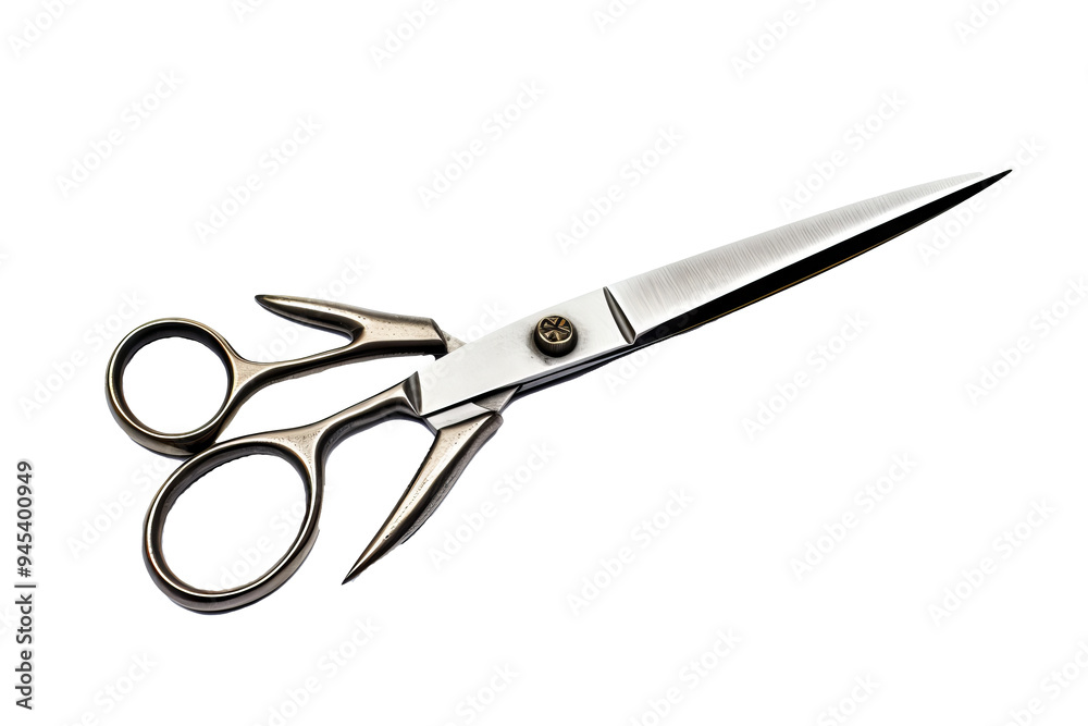 High-quality kitchen scissors isolated on transparent background for culinary tools, food preparation concepts, and professional kitchen design projects