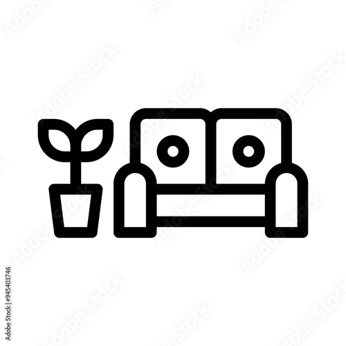 lounge line icon