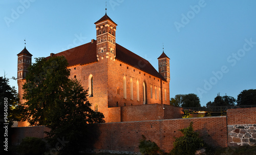 The Castle of the Warmian Bishops in Lidzbark Warmiński, Poland photo