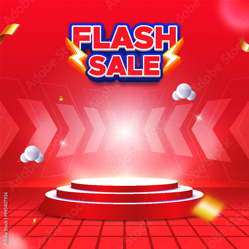 Flash sale promotion event banner design