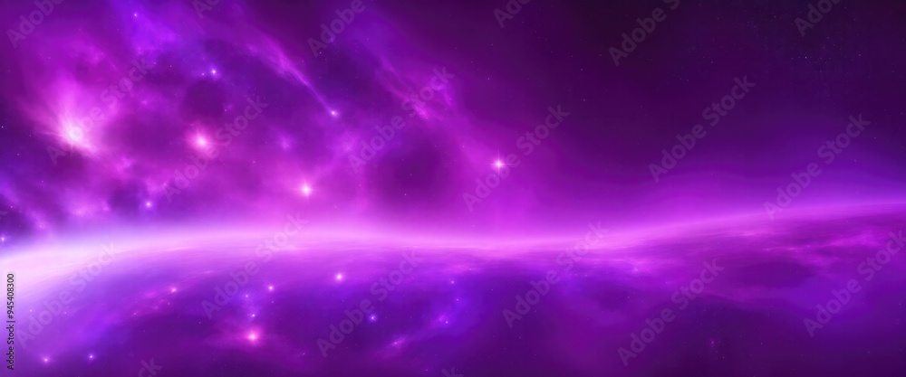 Fototapeta premium Beautiful Purple Sci-fi cosmic space background