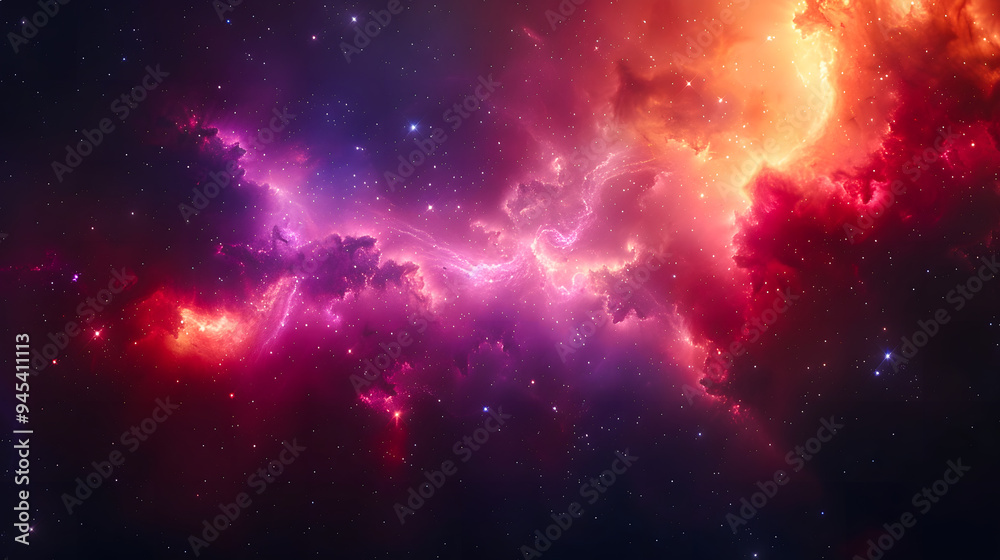 Obraz premium Colorful space galaxy cloud nebula. Starry night cosmos. Universe science astronomy. Supernova background wallpaper