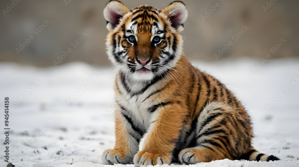 Obraz premium tiger kitten