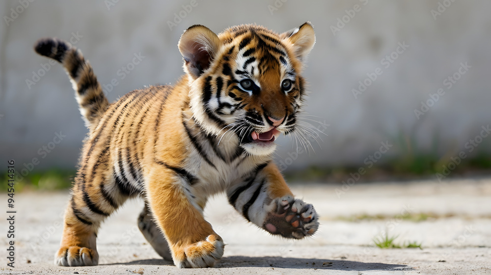 Obraz premium tiger kitten
