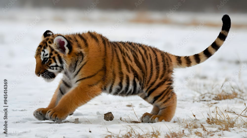 Obraz premium tiger kitten