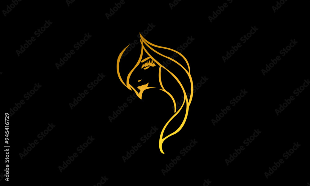 Luxury beauty logo design template Luxury beauty logo design template
