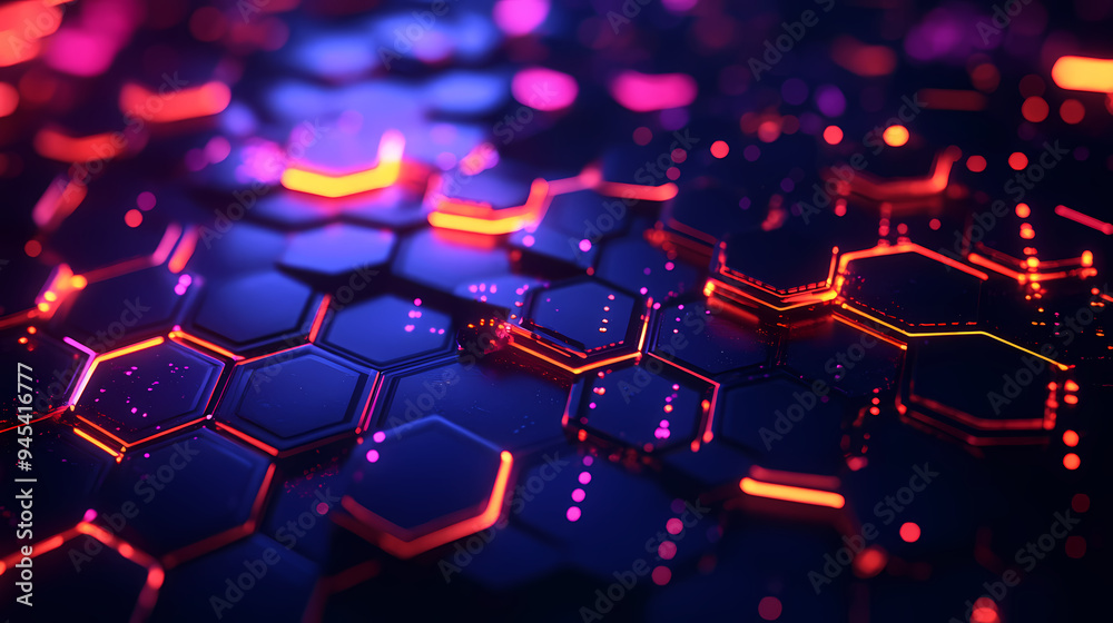 Abstract background with hexagonal structure Abstract background with hexagonal structure
