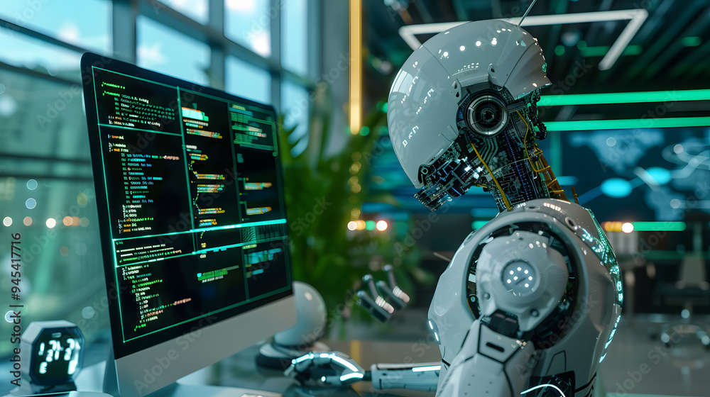 Artificial intelligence robot office work Artificial intelligence robot office work