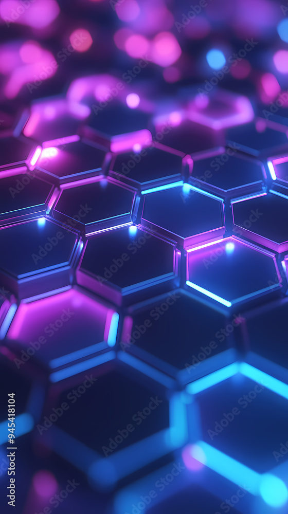 Abstract background with hexagonal structure