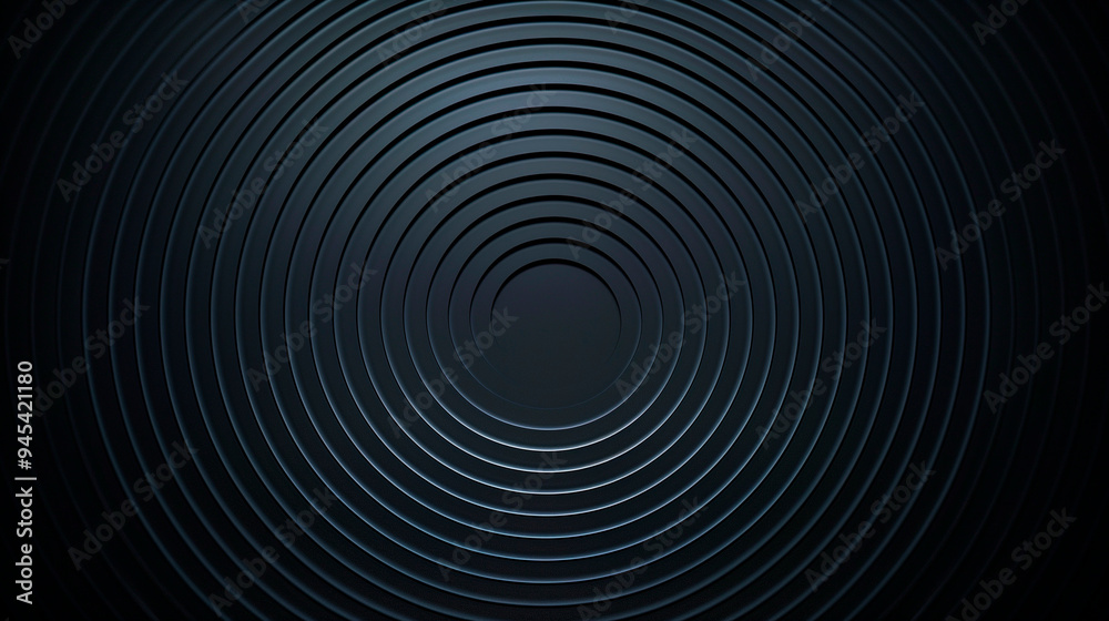 Abstract black concentric circles creating a modern and sleek background, perfect for tech design, luxury branding, or minimalist art, copy space Abstract black concentric circles creating a modern and sleek background, perfect for tech design, luxury branding, or minimalist art, copy space