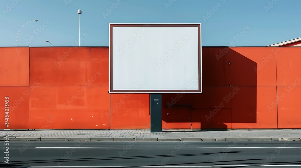 Obraz premium Blank Billboard in Urban Setting