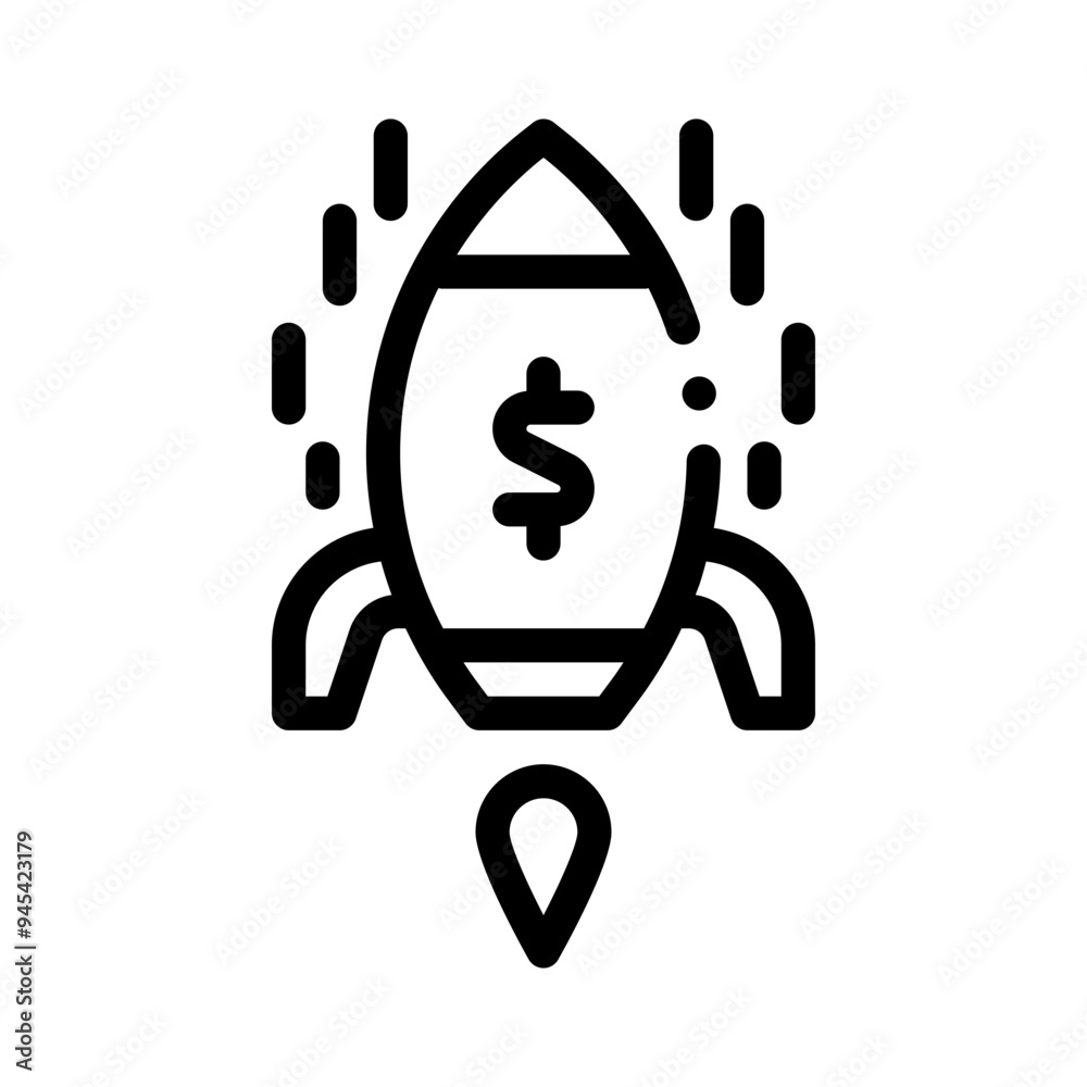 investment line icon investment line icon