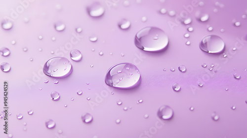 Abstract background of purple water drops